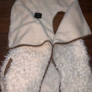 Cream fur vest